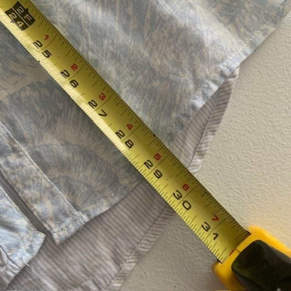 C&C California 100% Linen Button Up Shirt EUC Boho Coastal Minimalist Lagenlook - Picture 8 of 9
